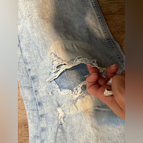 Old navy relaxed slim bright acid men jeans distressed look size 36x30 - Picture 4 of 12